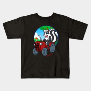 Tractor Critters Skunk Kids T-Shirt